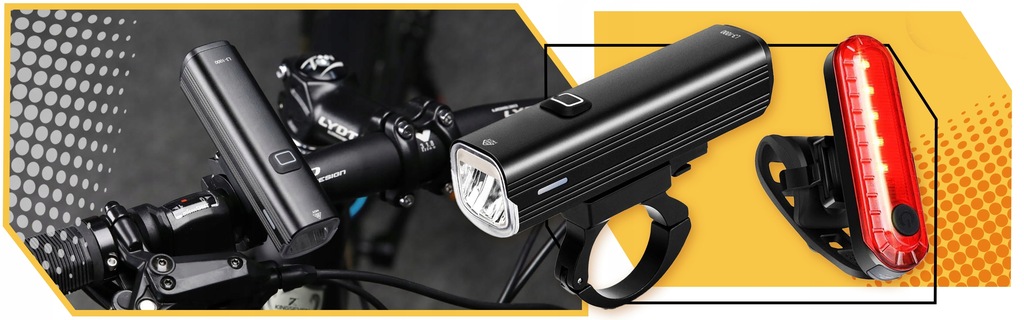 LAMPKA ROWEROWA LED TYLNA USB PRZEDNIA PRZÓD MOCNA TYŁ ZESTAW NA ROWER Kod producenta MOCNA LAMPKA ROWEROWA PRZÓD I TYŁ USB